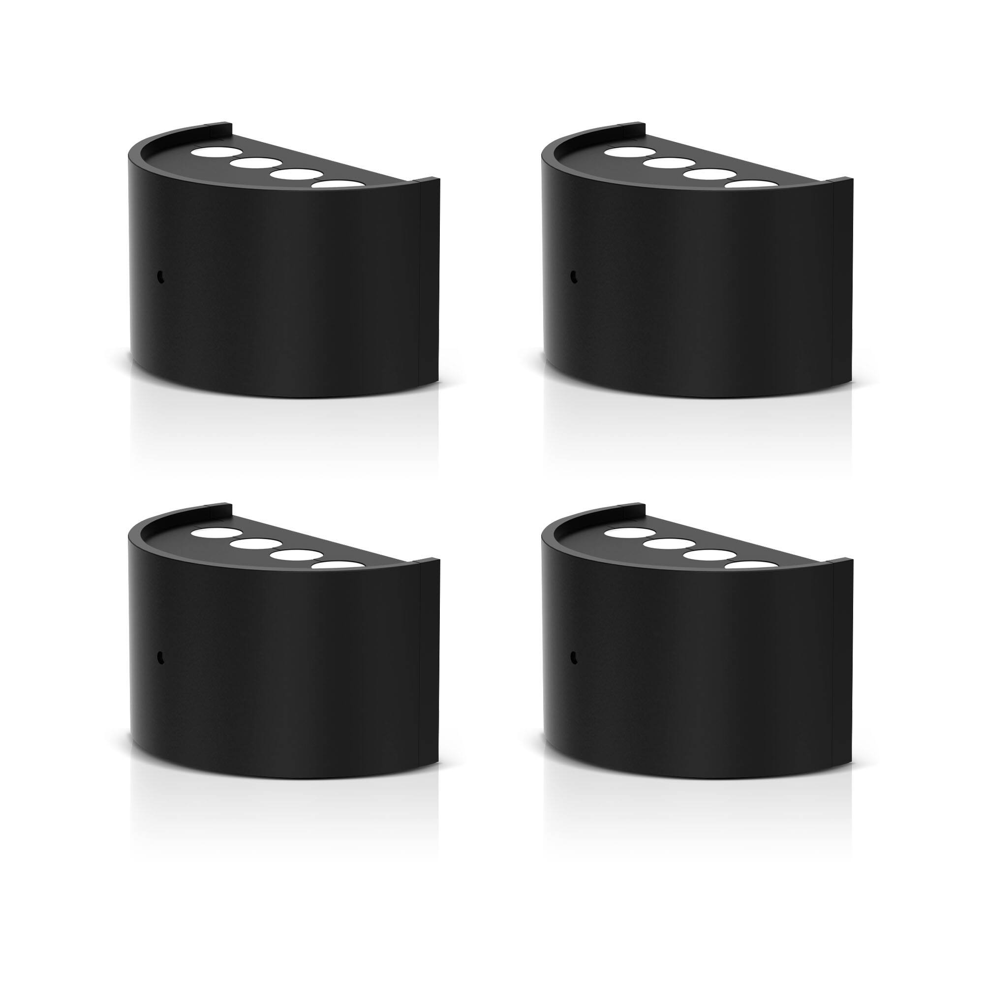 Front. Jandcase - JANDCASE 4-Pack 0.5W Plug-in Night Light, 3000K Warm Glow,Up/Down Light, Non-, Dusk-to-Dawn Sensor - Black.