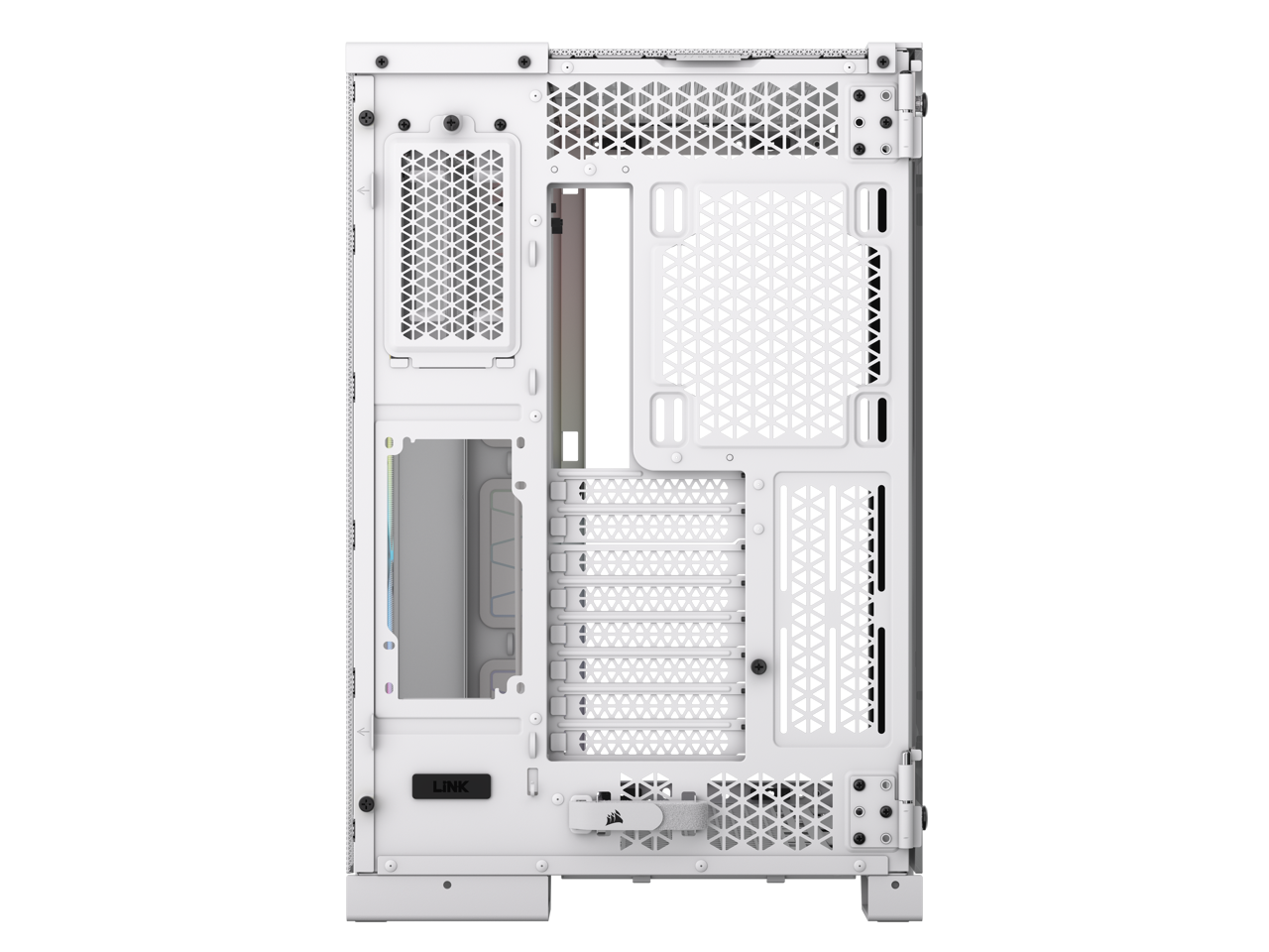 Alt View 10. CORSAIR - CORSAIR iCUE LINK 6500X RGB Mid-Tower – White – 2 Tempered Glass – 3x RX120 RGB Fans - White.
