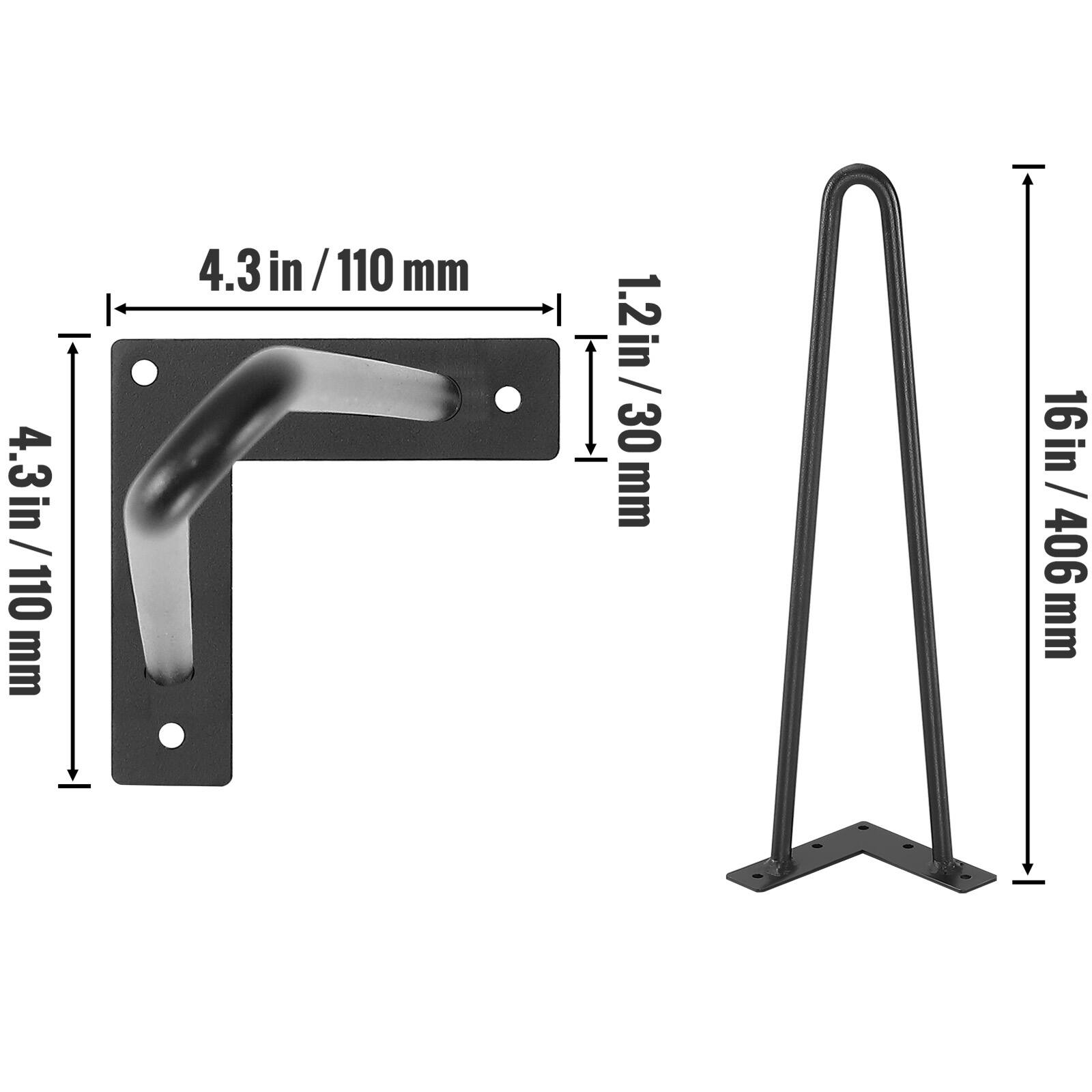 4.3in/110 mm, 1.2in/30 mm, 16in/406 mm