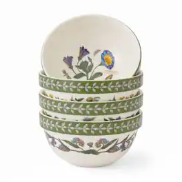 Portmeirion - Botanic Garden Etchings 7" Stack Bowl - Set of 4 - Multicolored