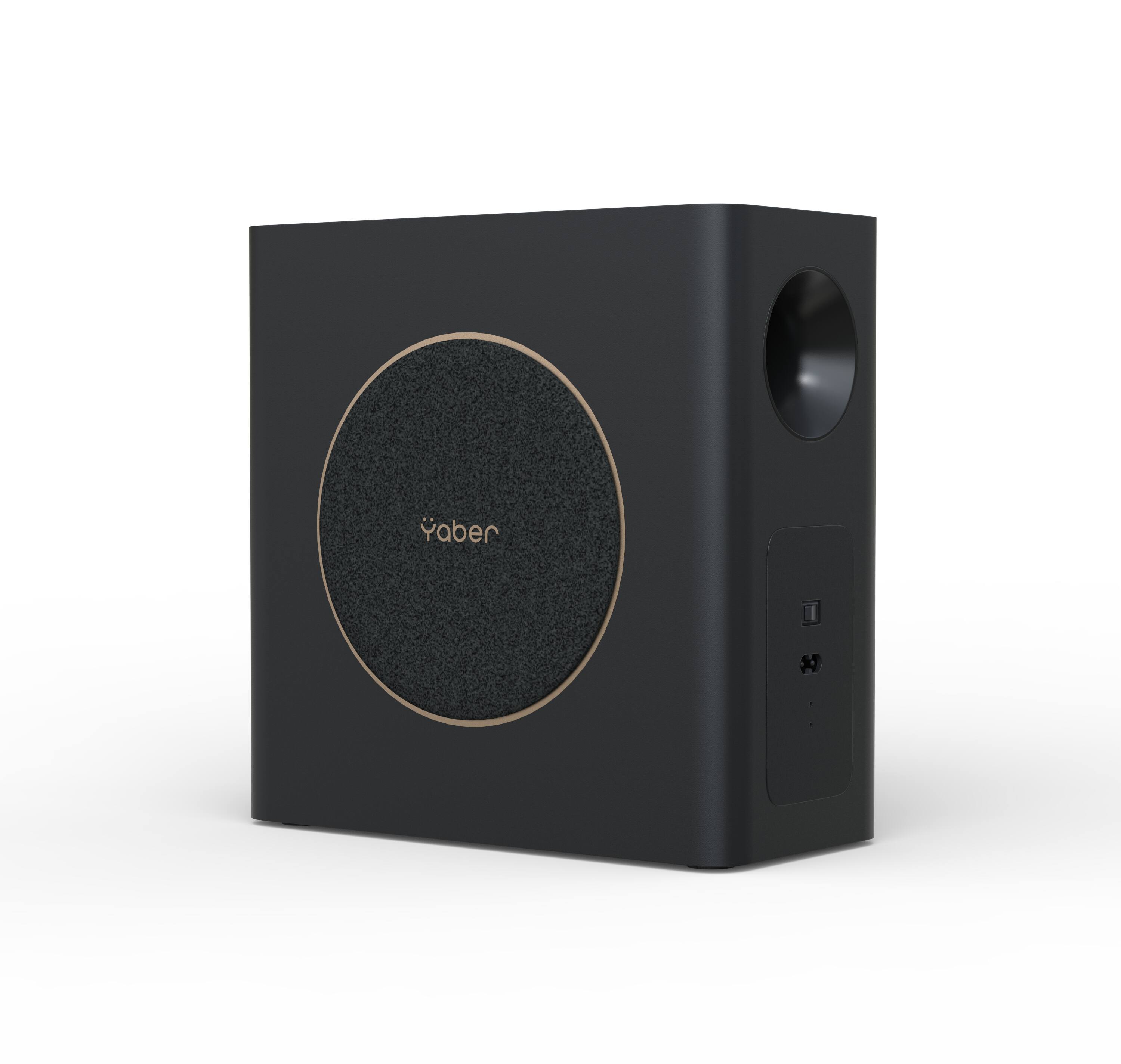 Back. Yaber - K2s Pro 4K WiFi 6 Projector with Google TV, JBL Sound, Dolby Audio, Auto Focus, Netflix Compatible - Black.