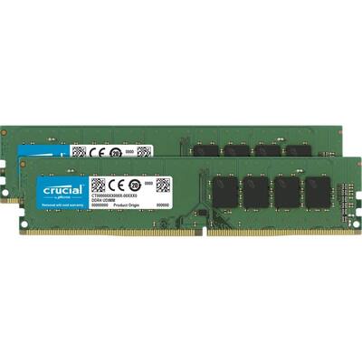 Crucial 16GB (2 x 8GB) 288 Pin PC RAM DDR4 3200 (PC4 25600 Crucial 16GB (2 x 8GB) 288 Pin PC RAM DDR4 3200 (PC4 25600