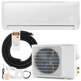 Gymax - 12000 BTU Mini Split Air Conditioner 21 SEER2 AC Unit w/ Heat Pump & Remote Control - White