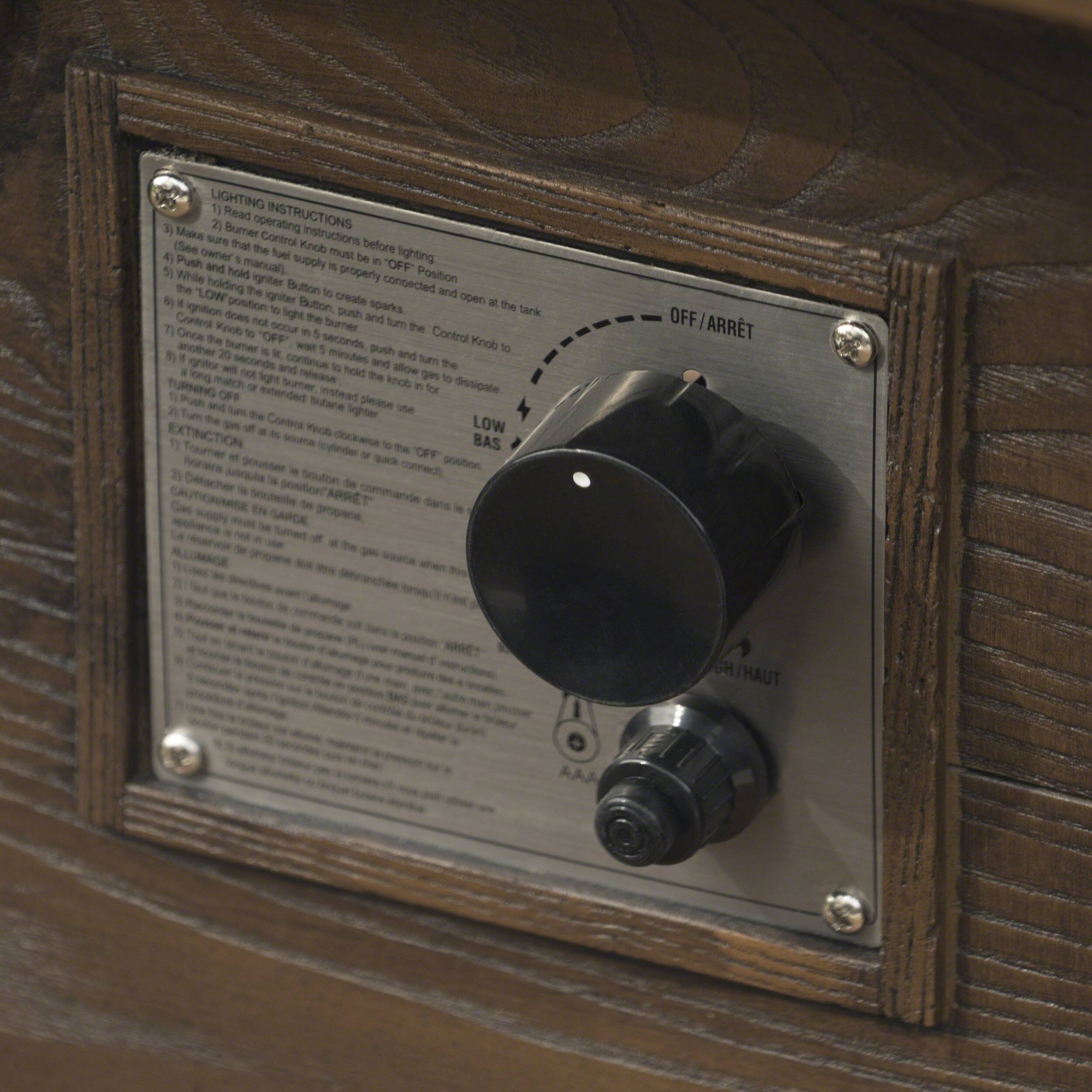 **LIGHTING INSTRUCTIONS**

1. Read Operating Instructions
2. Make sure the Control Knob is in the "OFF" position before lighting.
3. Make sure the fuel supply is properly connected.
4. Push and hold the manual igniter button to create sparks.
5. While holding the "LOW" position igniter button, push and hold the Control Knob to the "IGNITION" position.
6. If the igniter does not light the burner, push and hold the Control Knob to the "IGNITION" position for 5 seconds and then release.
7. Once the burner is lit, push and hold the Control Knob to the "IGNITION" position for 5 seconds and then release.
8. If the burner does not light, push and hold the Control Knob to the "IGNITION" position for 5 seconds and then release.
9. If the burner does not light, push and hold the Control Knob to the "IGNITION" position for 5 seconds and then release.
10. If the burner does not light, push and hold the Control Knob to the "IGNITION" position for 5 seconds and then release.
11. If the burner does not light, push and hold the Control