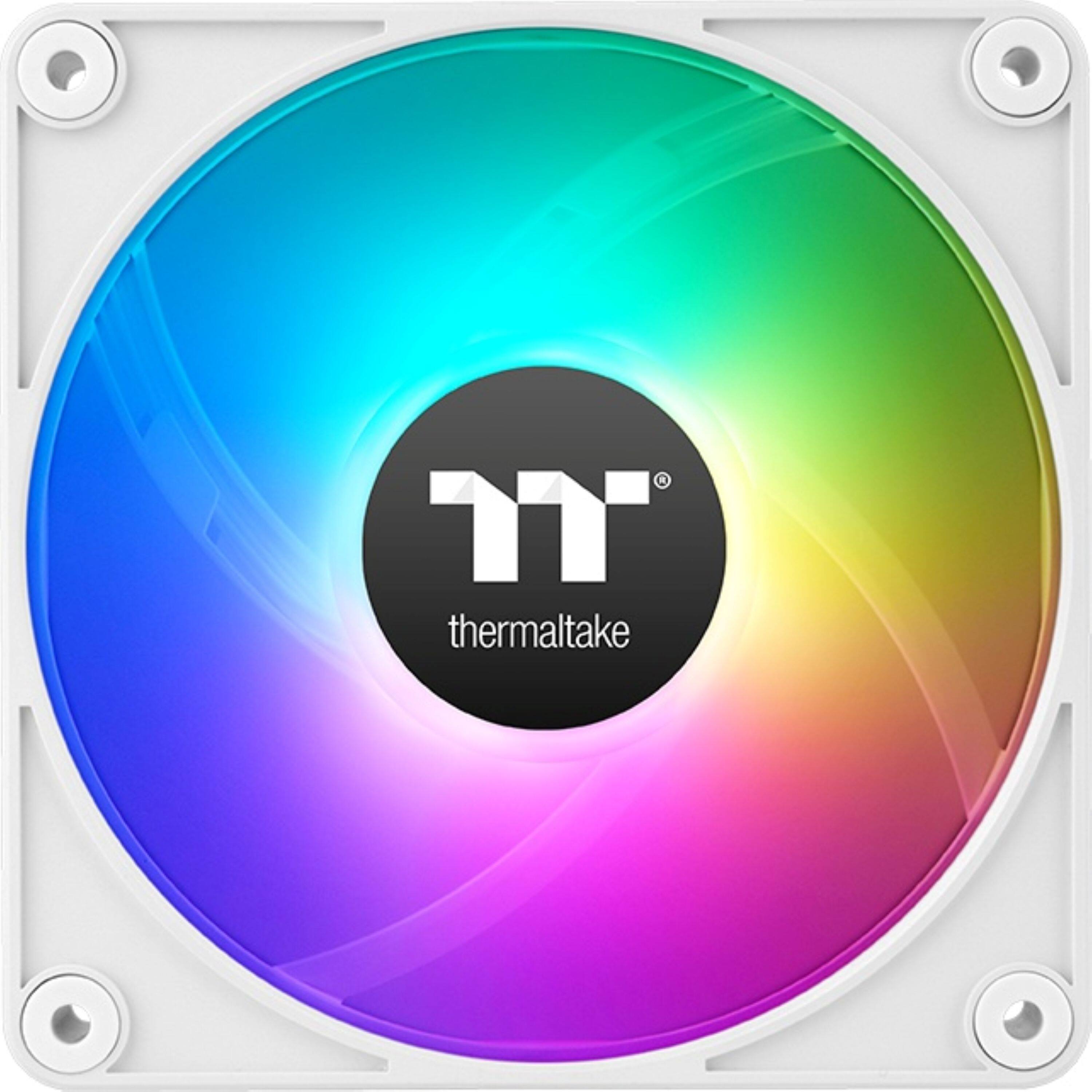 Angle. Thermaltake - CT120 EX ARGB Sync 120mm Computer Case Cooling Fan (3-Pack) - White.