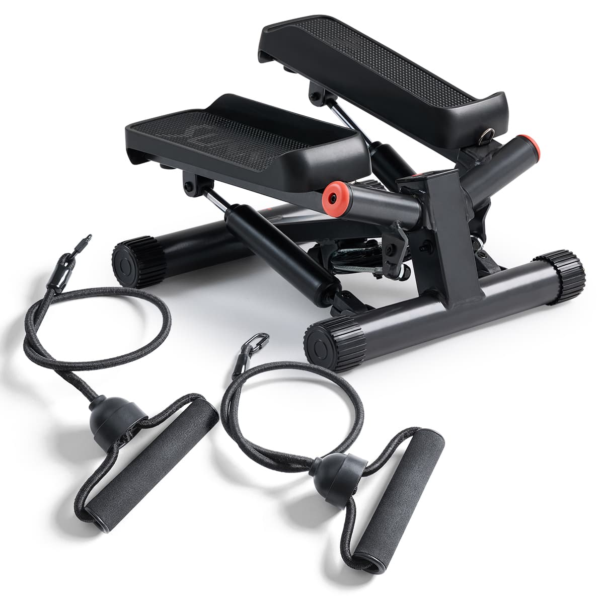 Front. Sunny Health & Fitness - Smart Twist Stepper - Dark Gray.