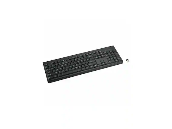 Front. Kensington - Kensington KB270 EQ Rechargeable AI keyboard with Copilot Key - Black.