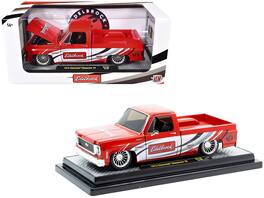 1973 Chevrolet Cheyenne 10 Pickup Edelbrock Red w/ Graphics Limited Edition 7850 pcs Worldwide 1/24 Diecast M2 Machines - Red