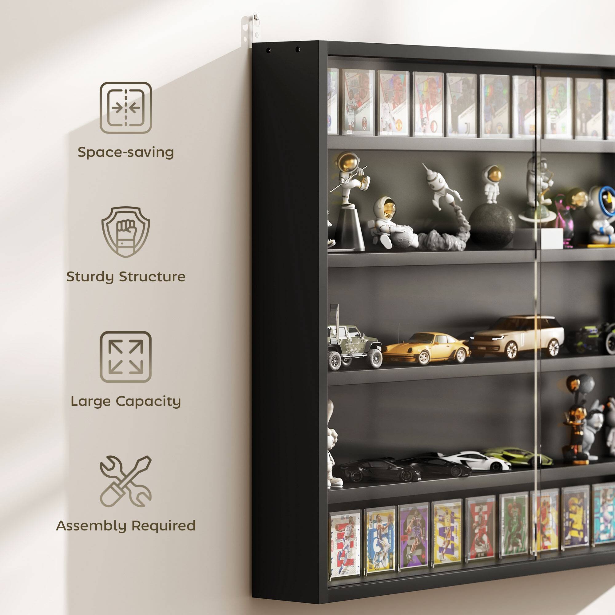 Space-saving, Sturdy Structure, Large Capacity, Assembly Required