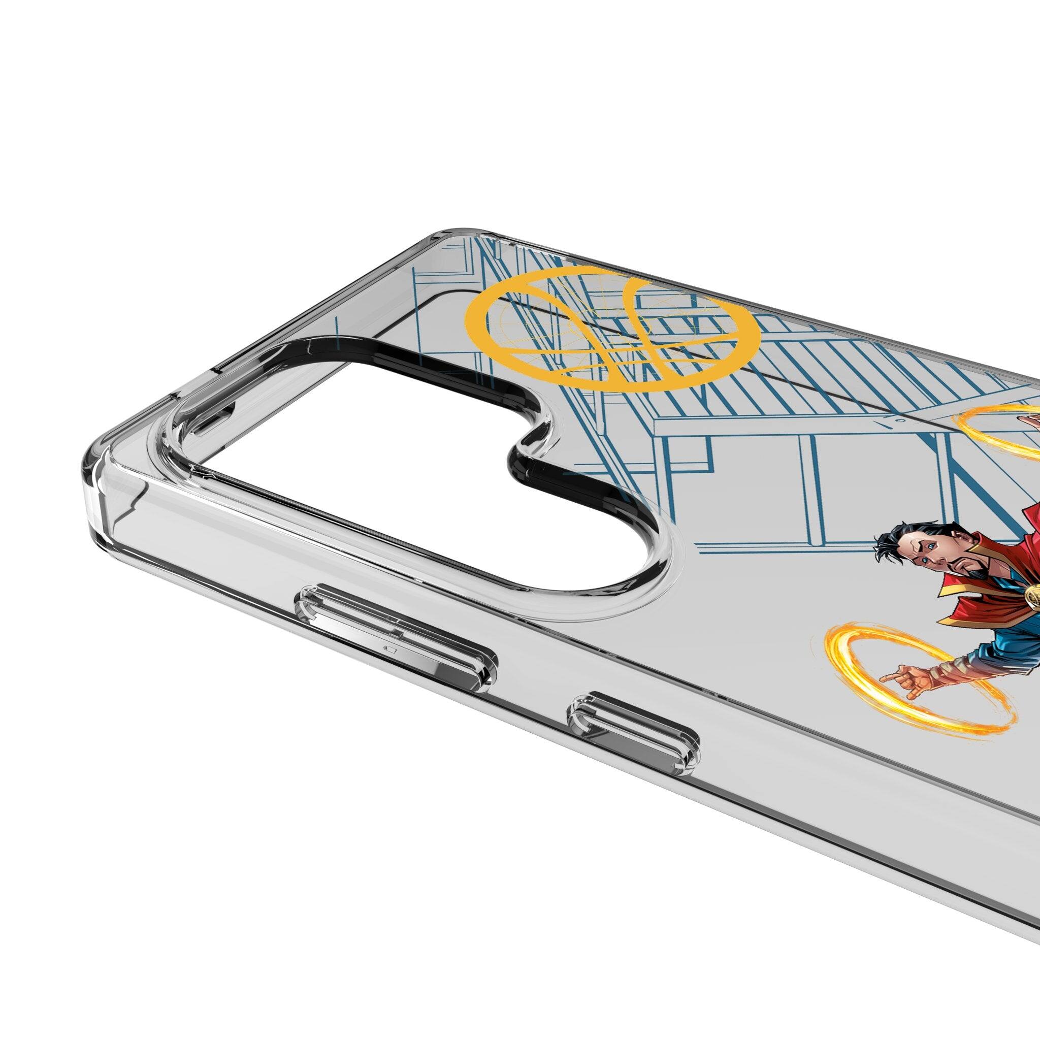 Left. Keyscaper - Marvel MechLine Clear Phone Case - Samsung Galaxy S25 Ultra - Doctor Strange.