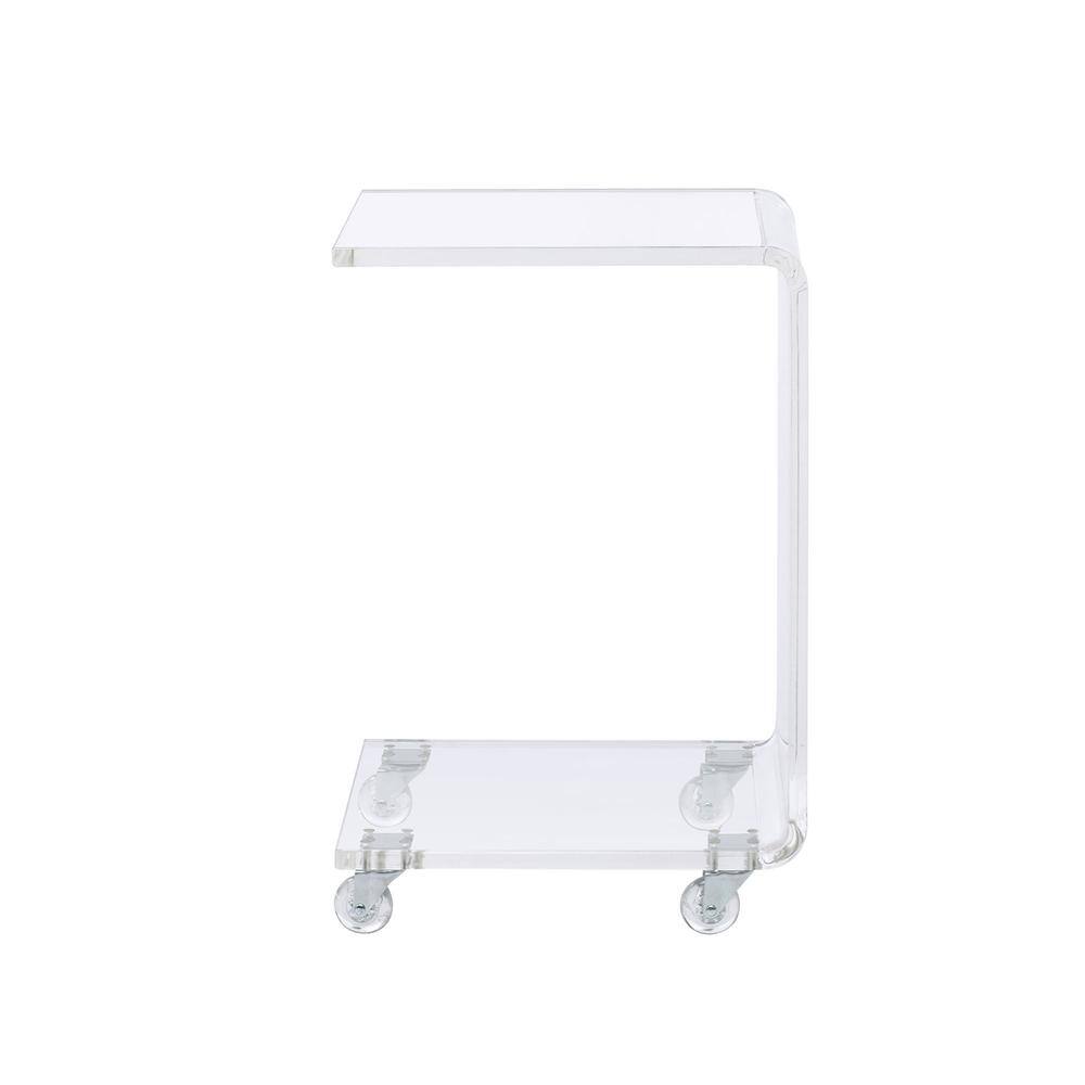 Back. Picket House Furnishings - Peek Acrylic Snack Table - Clear.