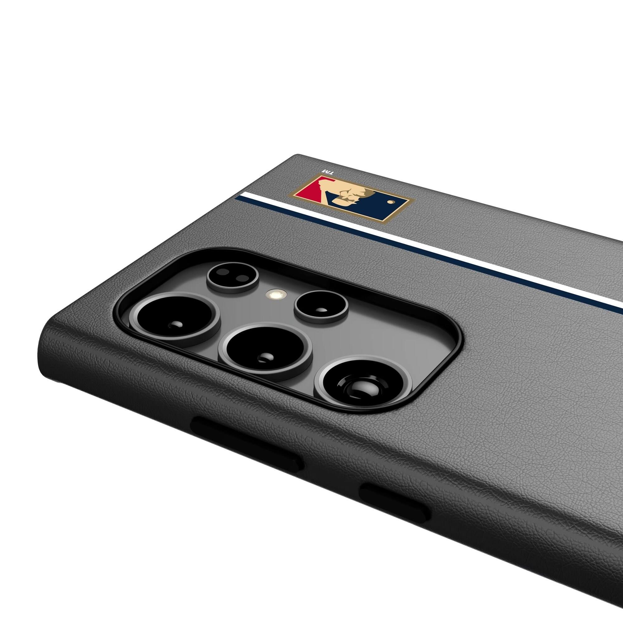 Alt View 2. Keyscaper - Chicago Cubs Galaxy Magnetic Bump Case - S25 Ultra - Black.