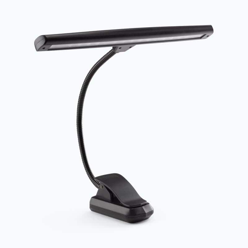 On Stage Stands - On-Stage LED518 USB-Rechargeable Orchestra Light (Sheet-Music-Stand Lighting, Tabletop Base, Adjustable Gooseneck, High - Black
