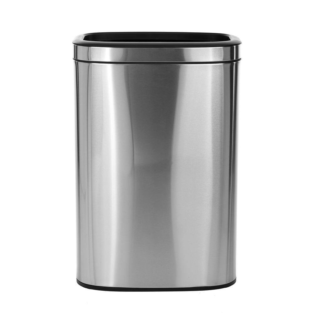 Back. Alpine Industries - Stainless Steel 10.5 Gallon Kitchen Indoor Trash Can - Stainless Steel.