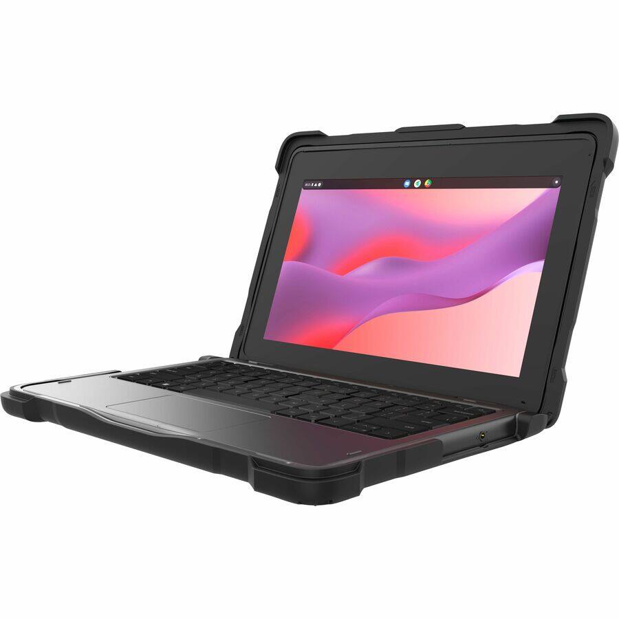 Alt View 3. Gumdrop - Gumdrop DropTech Chromebook Case - For Dell Chromebook - Bump Resistant, Drop Resistant, Shock Absorbing, Impact - Black.