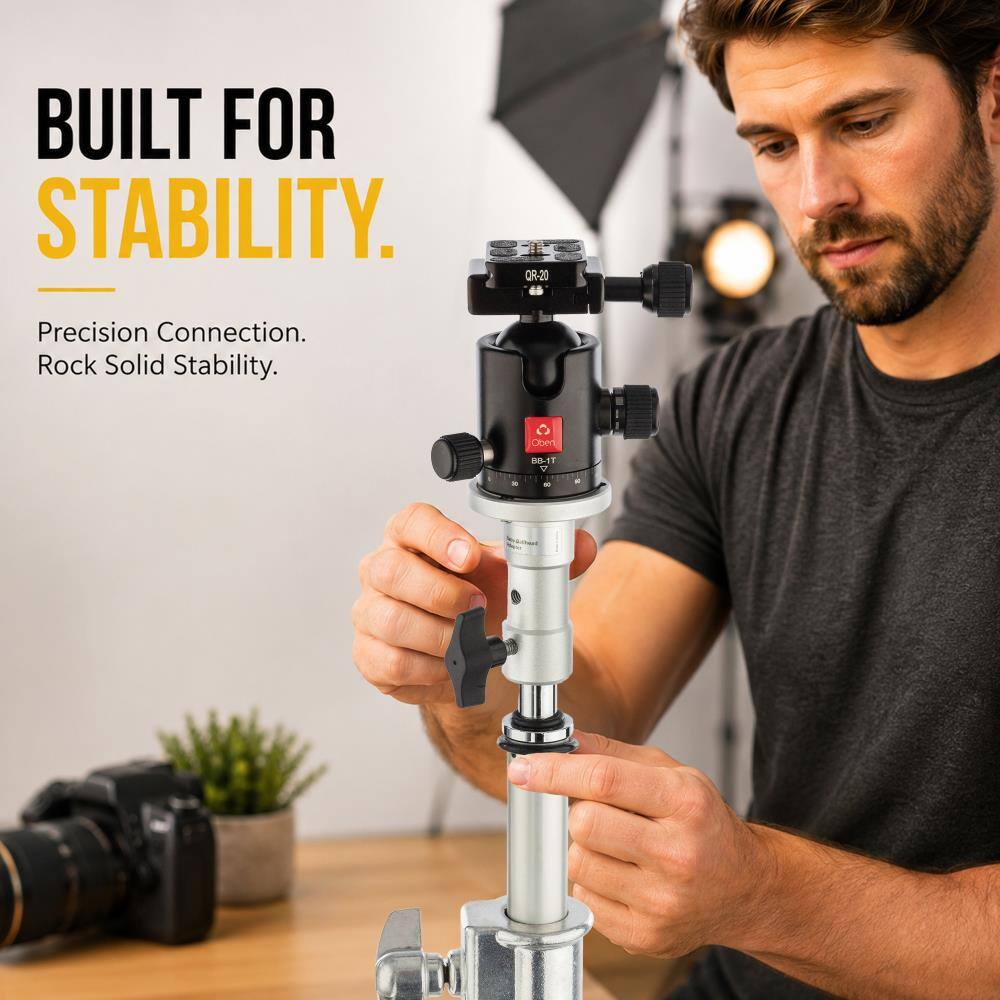 BUILT FOR STABILITY.  
CIR-20  
Precision Connection. Rock Solid Stability.  
Oben  
BB-1T V