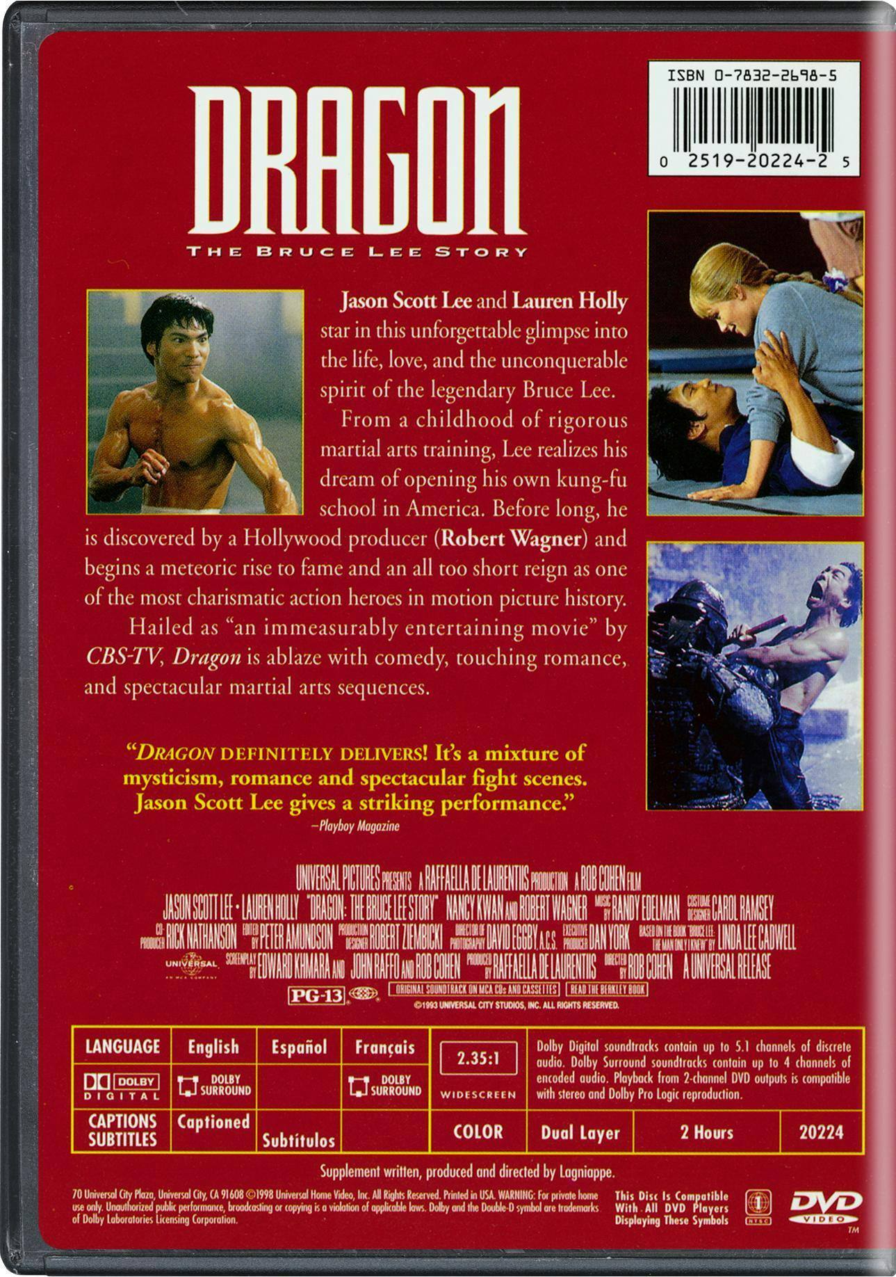Back. Dragon - The Bruce Lee Story (Collector's Edition) [DVD].