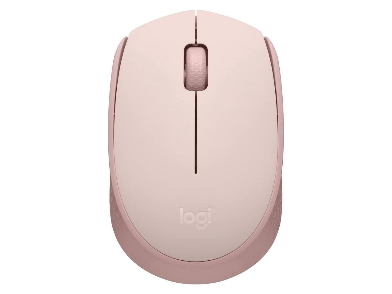 Alt View 10. Logitech - Logitech M170 Wireless Mouse - 2.4 GHz, Optical, 12-Month Battery, Ambidextrous - Rose - Rose.