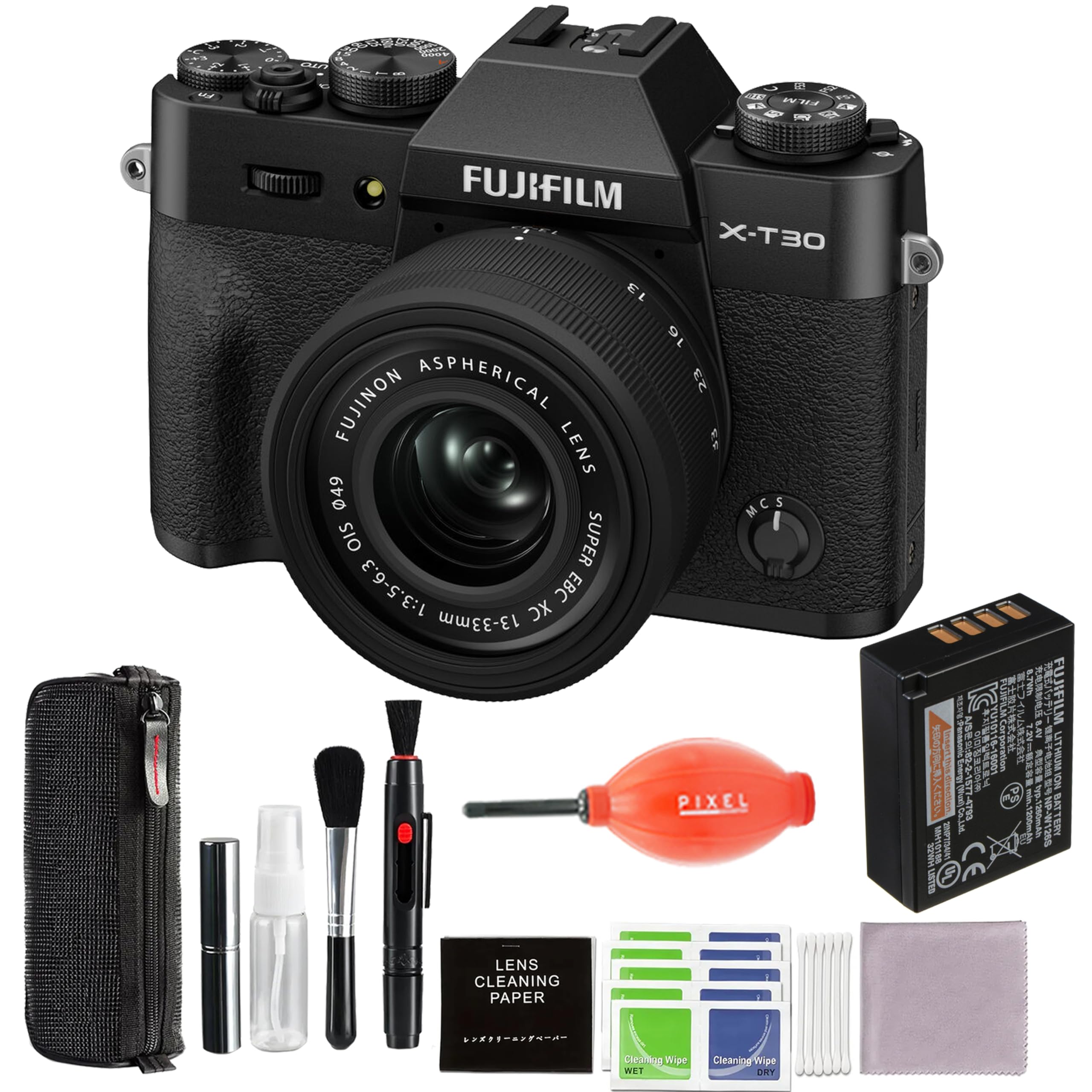 FUJIFILM X-T30 EL 16 FUJINON ASPHERICAL 23 LENS @49 MCS I OIS SUPER 1:3.5-6.3 EBC 13-33mm XC PIXEL TT LT8n FUJIFILM A P 139 LN e 6-16001 UITHIUM I TCA 1 d SAT a1di IAPIIAM DSM | TAS WCM TEO MACE AXTRO S LENS CLEANING PAPER Clealing Wipe mE Cleaniod Wise ORT