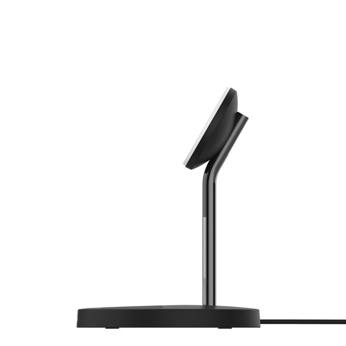 Back. Belkin - MagSafe 2-in-1 Wireless Charging Stand for Apple iPhone & AirPods, 15W - Black.