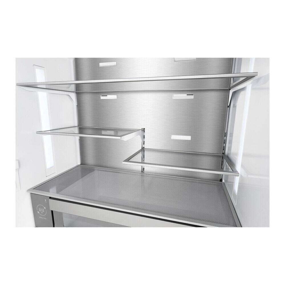Alt View 7. Verona - Verona 36 in. Counter-Depth French Door Refrigerator with 20.2 cu. ft. Storage Capacity (Stainless Steel) - Stainless Steel.