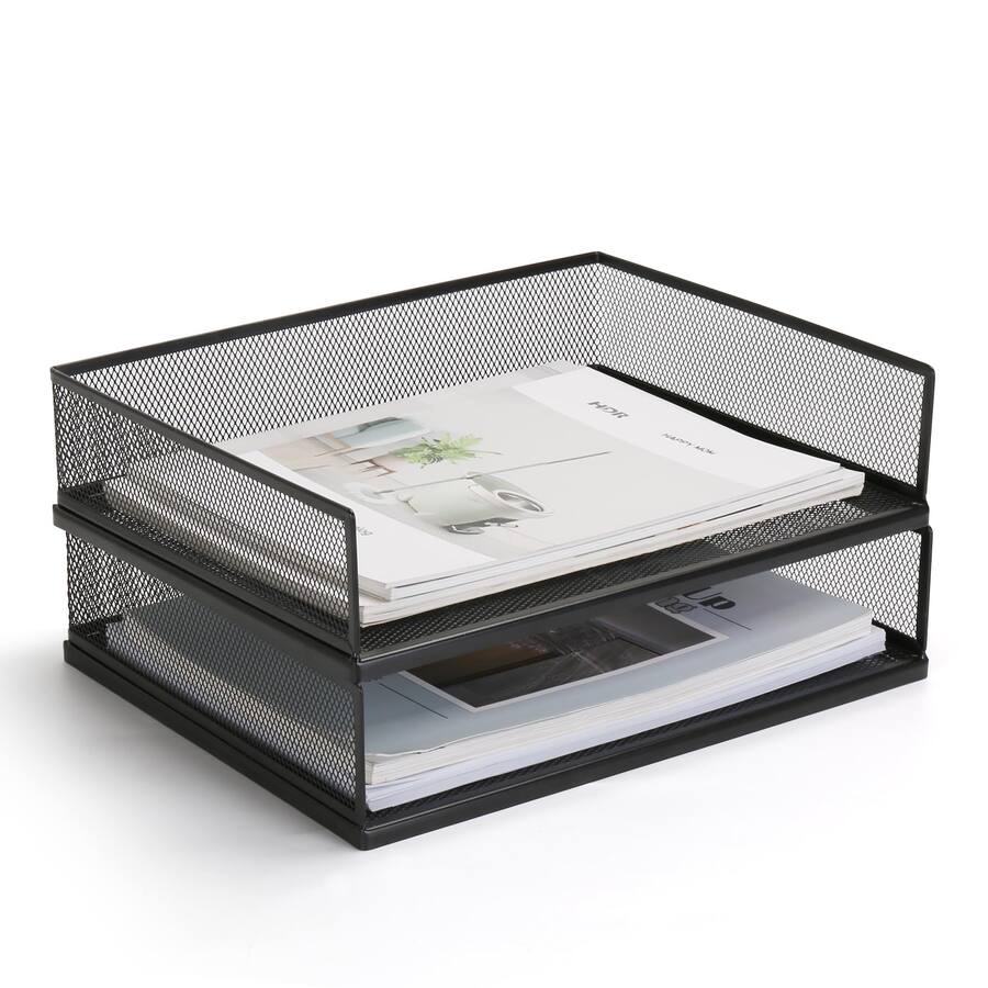 File Tray Design Paradigms Interiors Wire Mesh Letter Trays Paper Tray Desk File ...