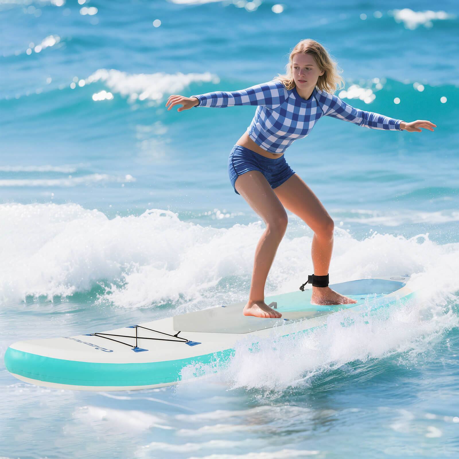 Alt View 2. Costway - Costway 11' Inflatable Stand Up Paddle Board whth Accessories Paddle Hand Pump Repair Kit - Multi-color.