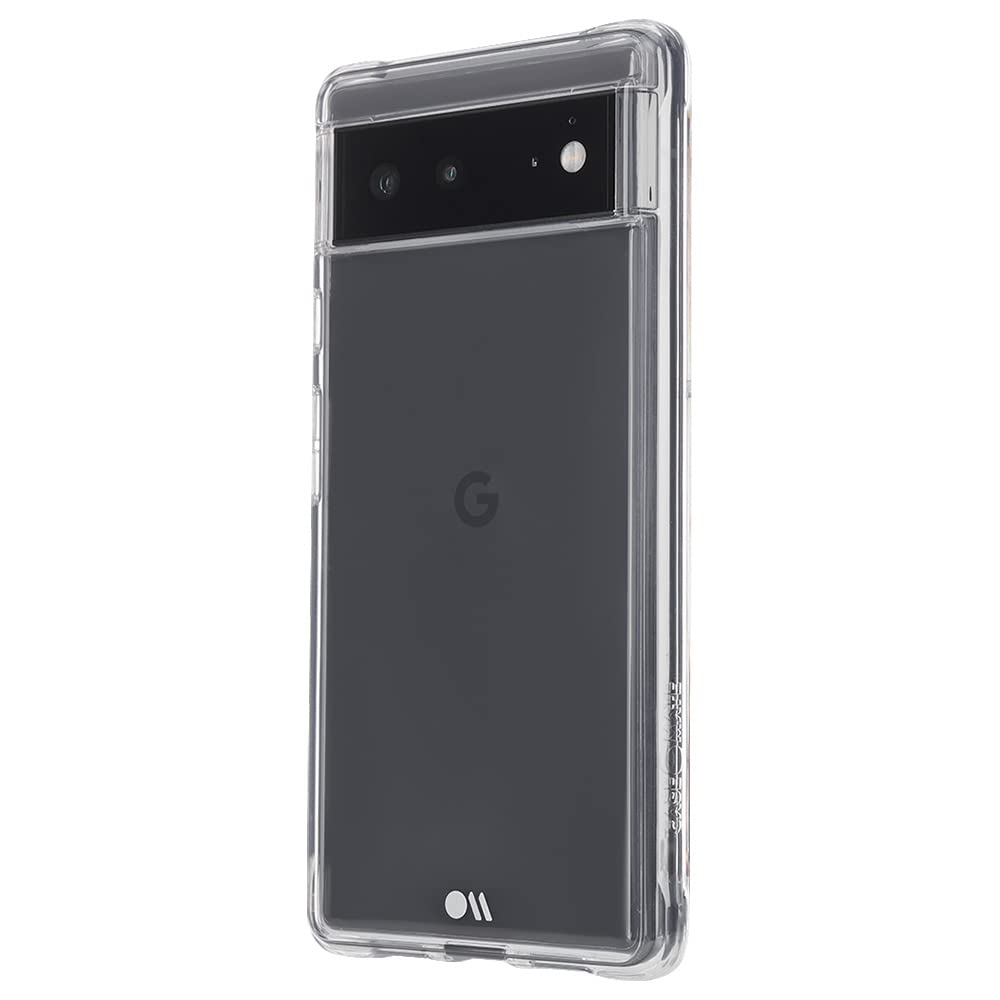 Back. Case-Mate - Case-Mate - Tough Series - Case for Google Pixel 6-10 ft Drop Protection - Clear - Clear.
