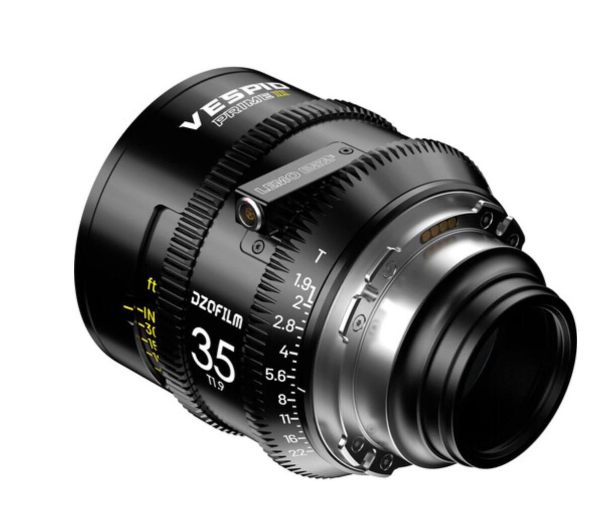 VESPID PRIME THE LENS

LENSHO T

DZOFILM

35mm

1.9 2.8 4 5.6 8 11 16 22

ft -IN -30

T