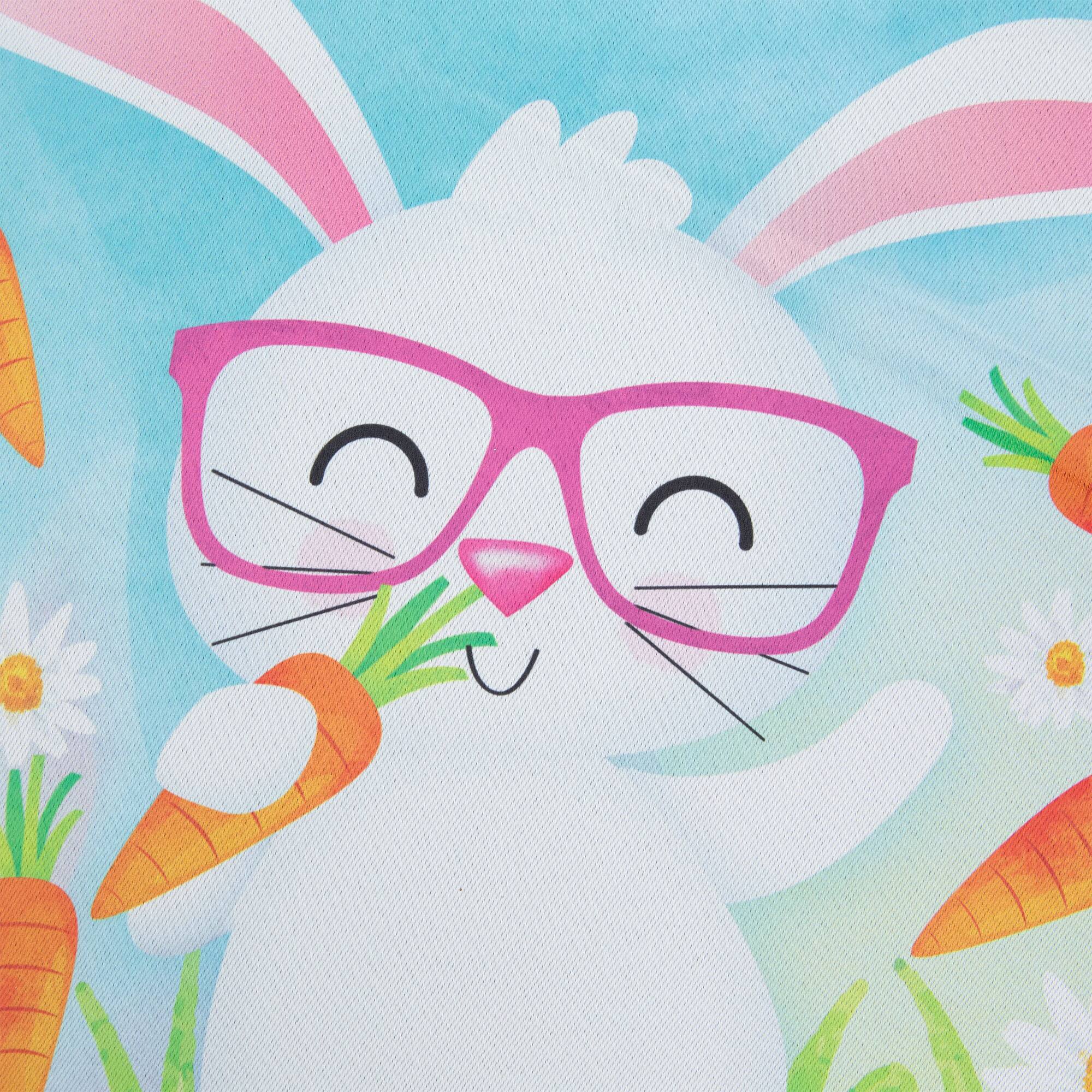 Alt View 5. Northlight - Happy Easter Bunny with Carrots Outdoor Garden Flag 12.5" x 18" - Blue.