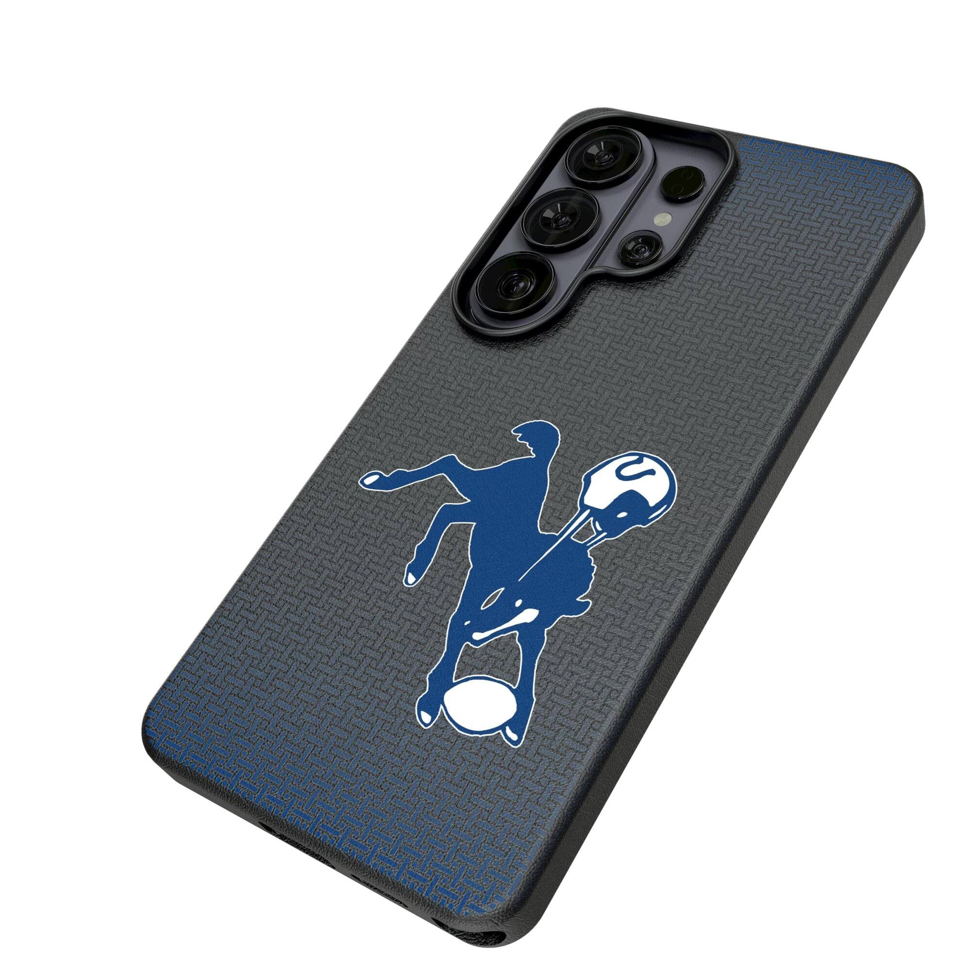 Alt View 1. Keyscaper - Baltimore Colts Historic Collection 1946 Galaxy Magnetic Bump Case - S25 Ultra - Black.