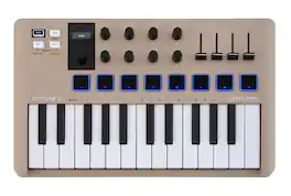 Arturia - MiniLab 3 MIDI Controller with 25 Velocity-Sensitive Keys, Pads, Encoders, and DAW Integration - Champagne