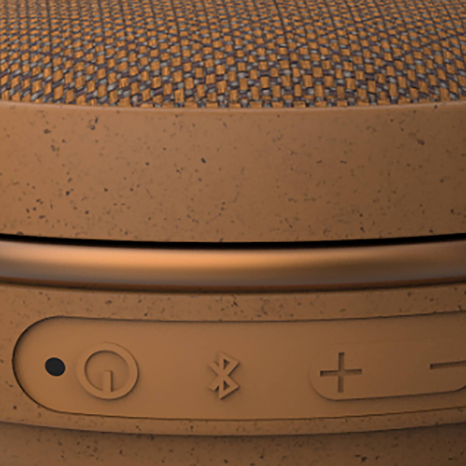 Alt View 5. Maxell - 3W ECO Portable Bluetooth Rechargeable Speaker, Natural Wood Casing, Aux In, IPX7 Waterproof, 7 Hr Play Time - Dark Wood.