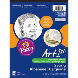 uCreate - Tracing Pad, White, 9" x 12", 40 Sheets