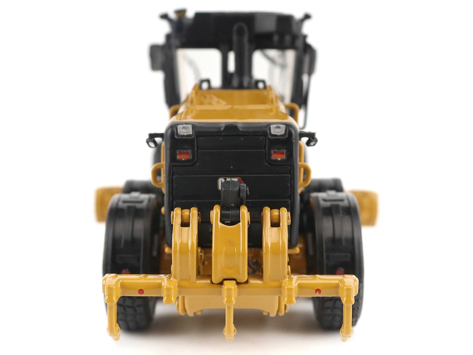 Alt View 4. Diecast Masters - CAT Caterpillar 140 LVR Motor Grader Yellow with Black Top "High Line" Series 1/50 Die Cast Model by Diecast Masters.