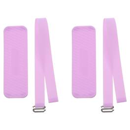 Unique Bargains - Phone Grip Strap Portable Wrist Strap Silicone Elastic Cord with Handle for Phone Case 2pcs - Purple