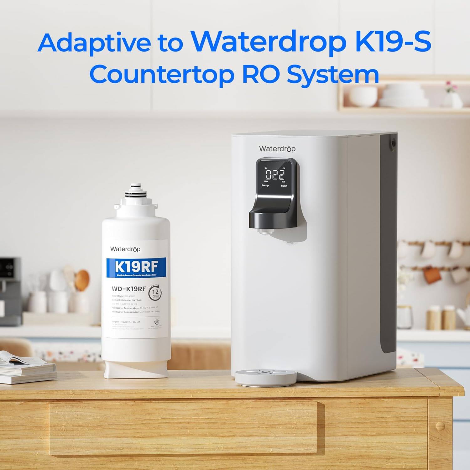Adaptive to Waterdrop K19-S Countertop RO System Waterdrop K19RF - WD-K19RF 12