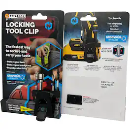 JETRANSPORT - Locking Drill Clip - A Tool Holster Alternative For Cordless Drills And Impact Drivers The Security Of - Blue Logo 1