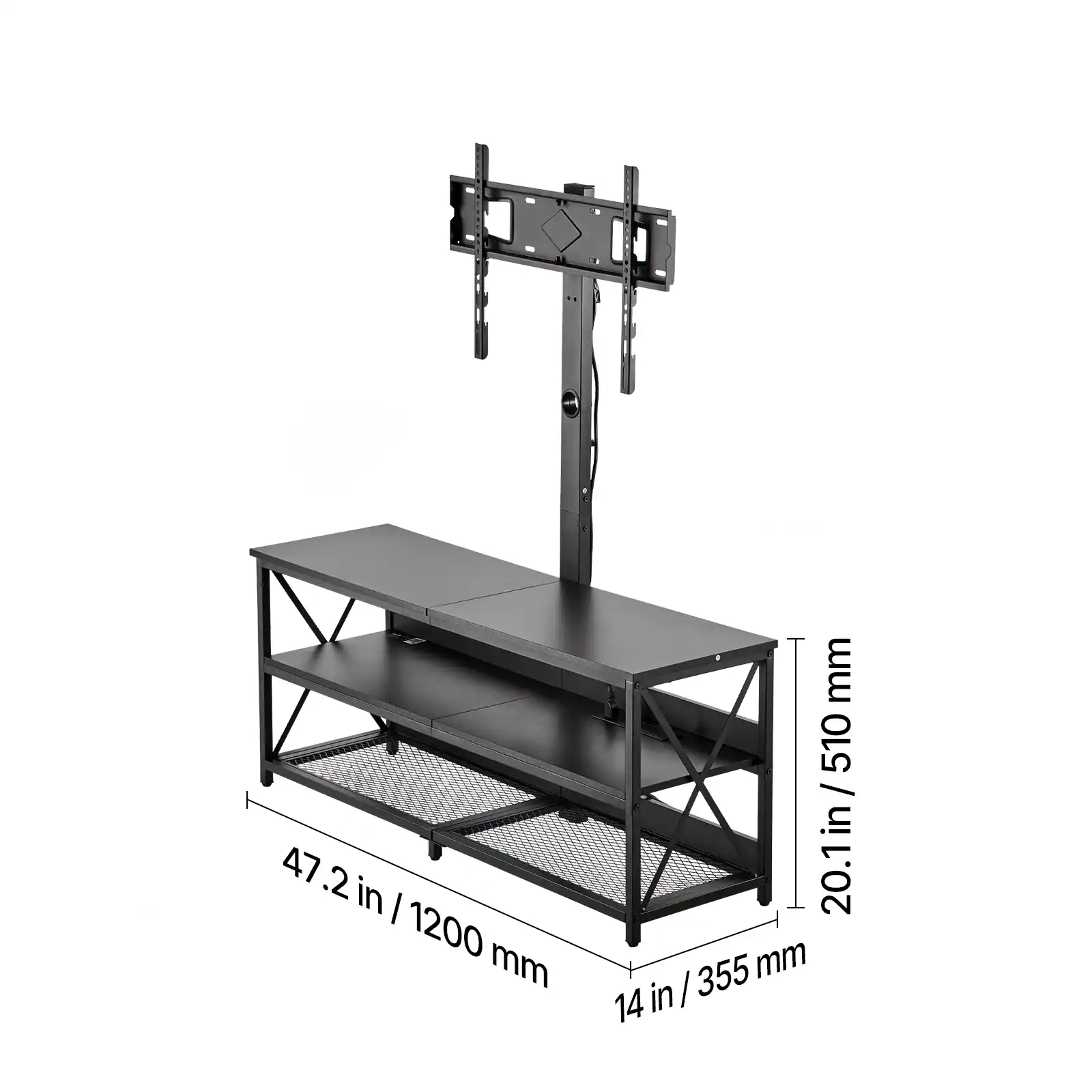 mm 510 / in 20.1 in  
47.2 in / 1200 mm  
14 in / 355 mm
