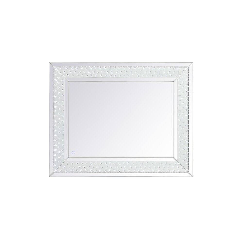 Alt View 8. Elegant Decor - Raiden 32 X 40 Inch Led Crystal Mirror - Clear.