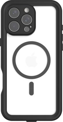 Body Glove - Tidal Waterproof with MagSafe Case - iPhone 16 Pro Max - Clear/Black