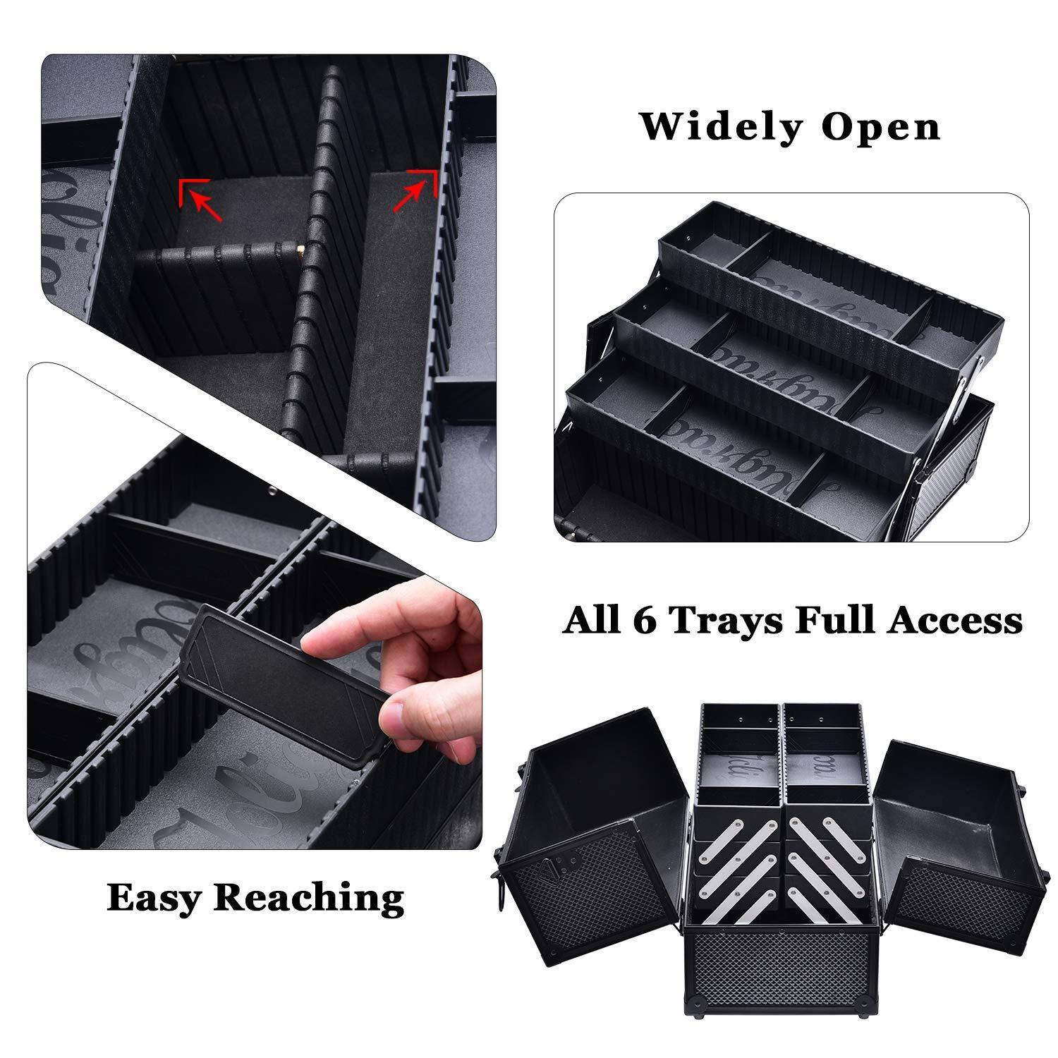 - Widely Open
- Easy Reaching
- All 6 Trays Full Access