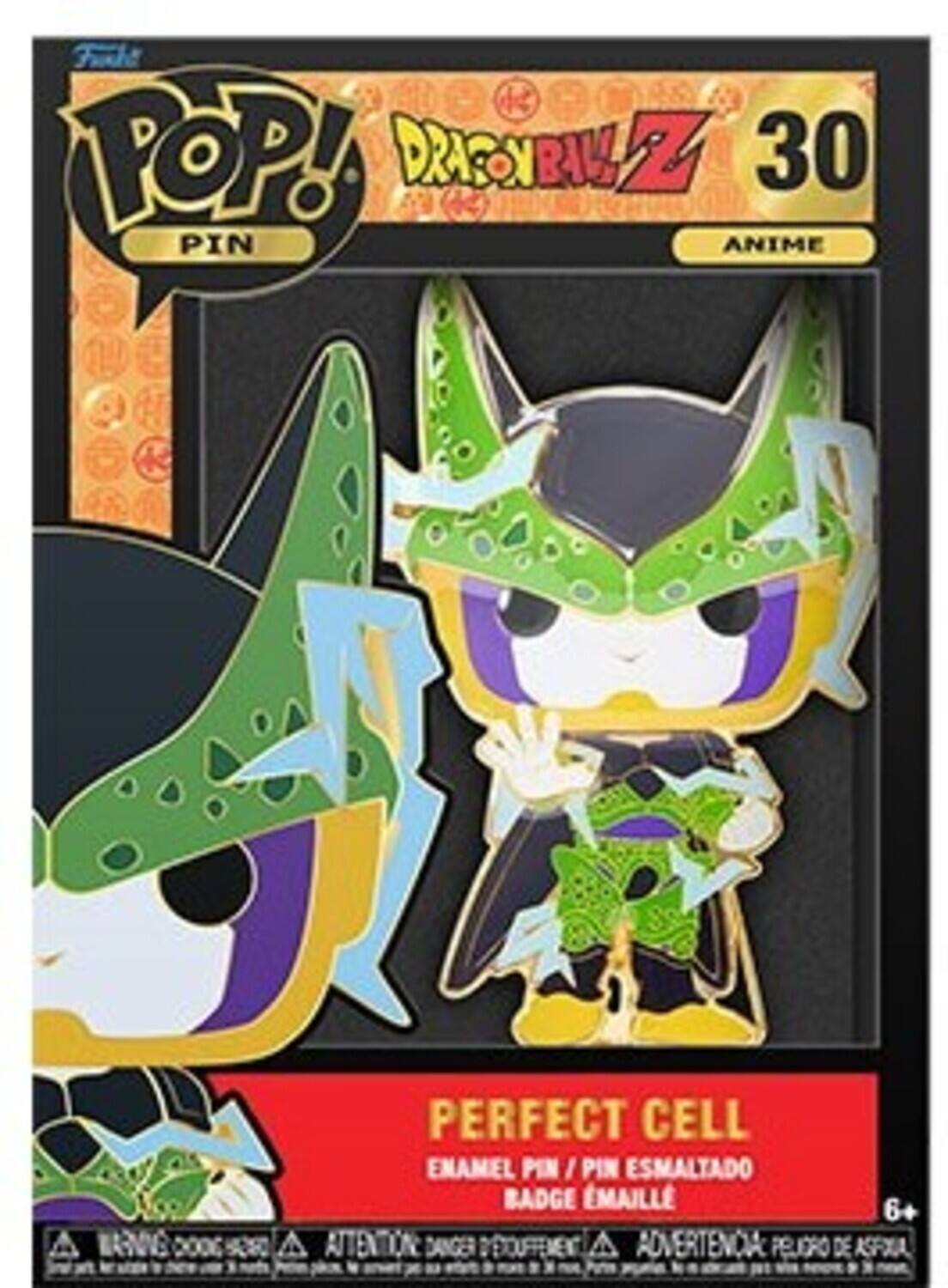 Fuche POP! DRAGON BALL Z 30 PIN ANIME A EVVEAN 0006 PERFECT CELL ENAMEL PIN / PIN ESMALTADO BADGE EMAILLE 6+ A ATTENTION DANGER A ADVERTENCIA PELIGRO DE ASPA