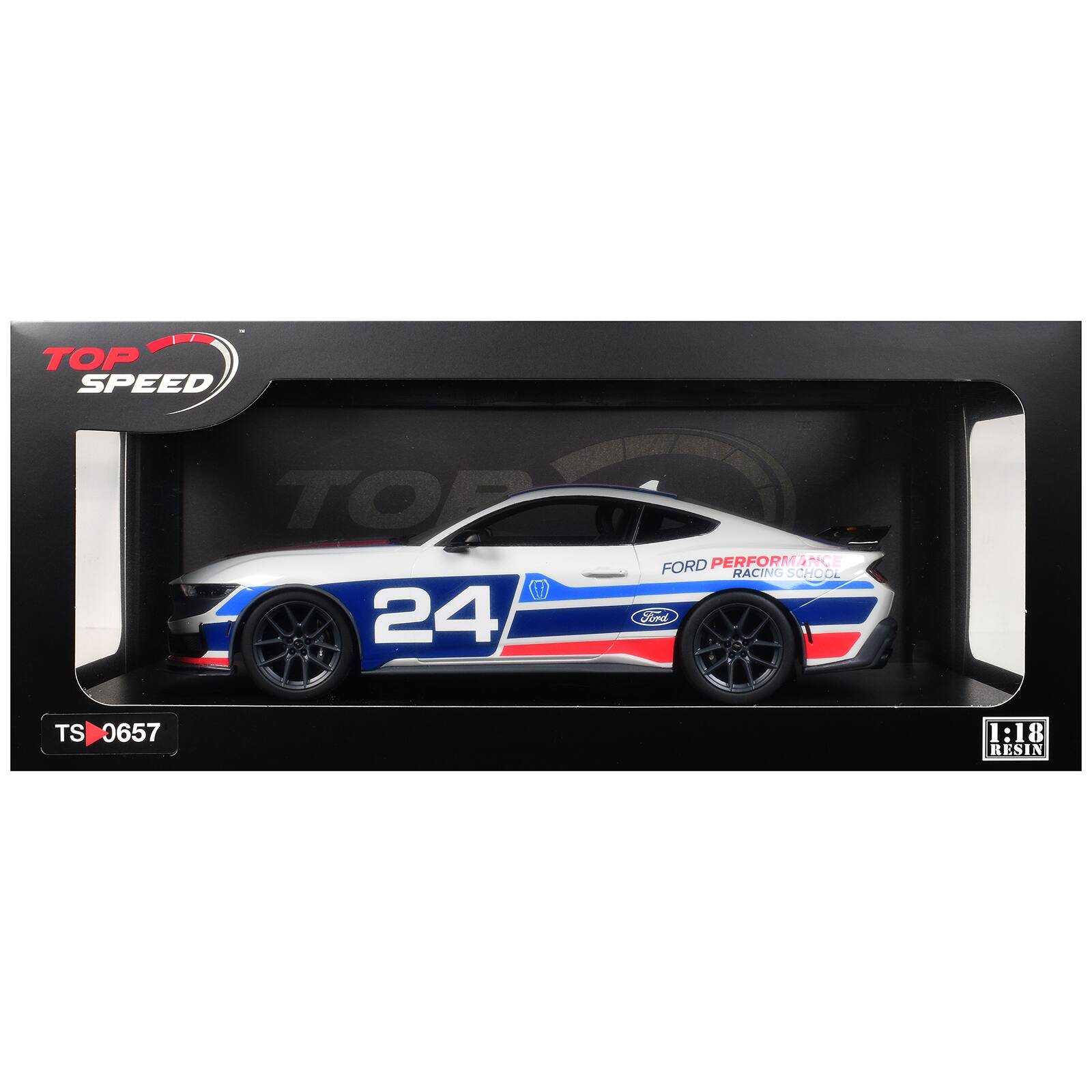 TOP SPEED TOP 24 FORD PERFORMANCE RACING SCHOOL  
TS_0657  
TS 1:18 RESIN