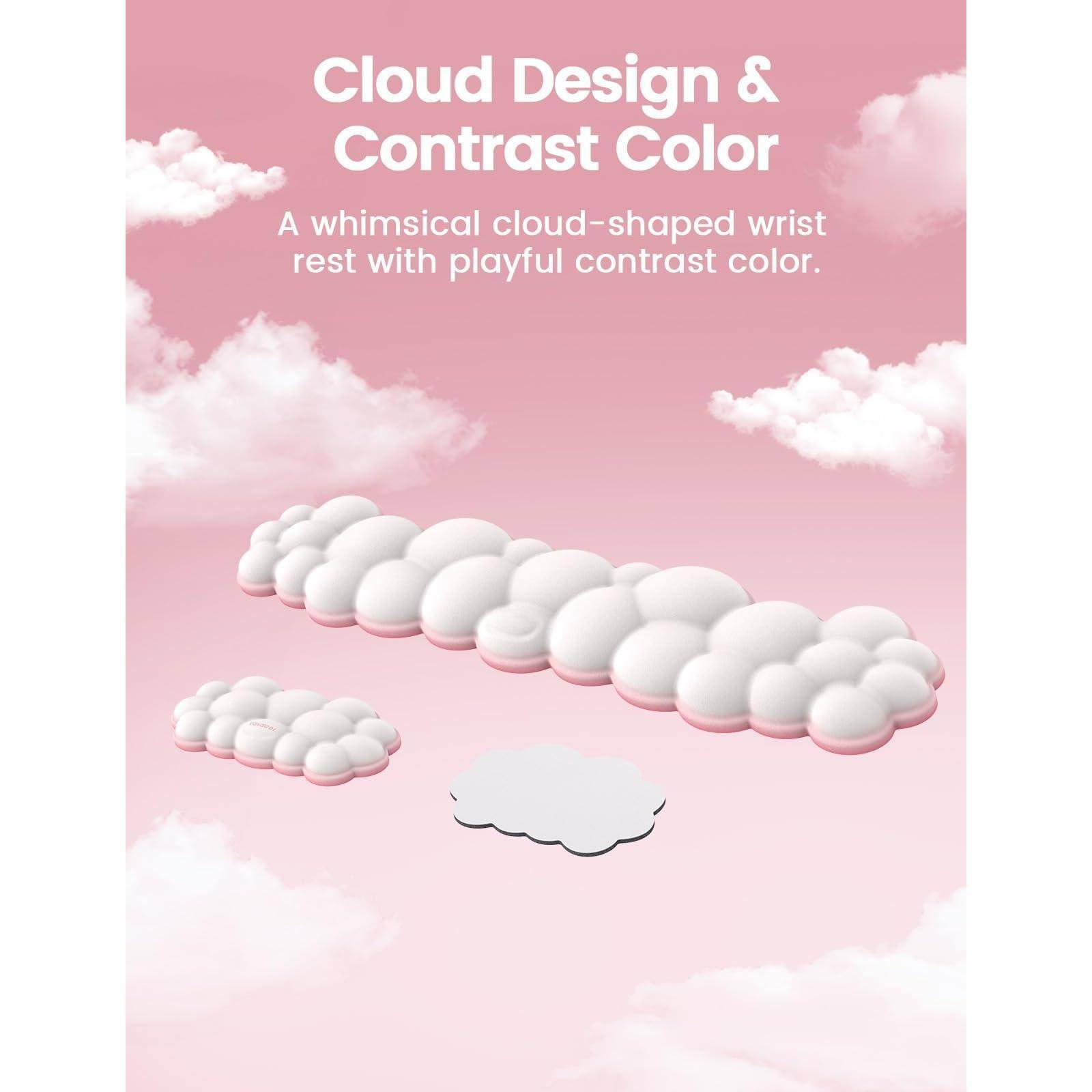 Cloud Design & Contrast Color

A whimsical cloud-shaped wrist rest with playful contrast color.