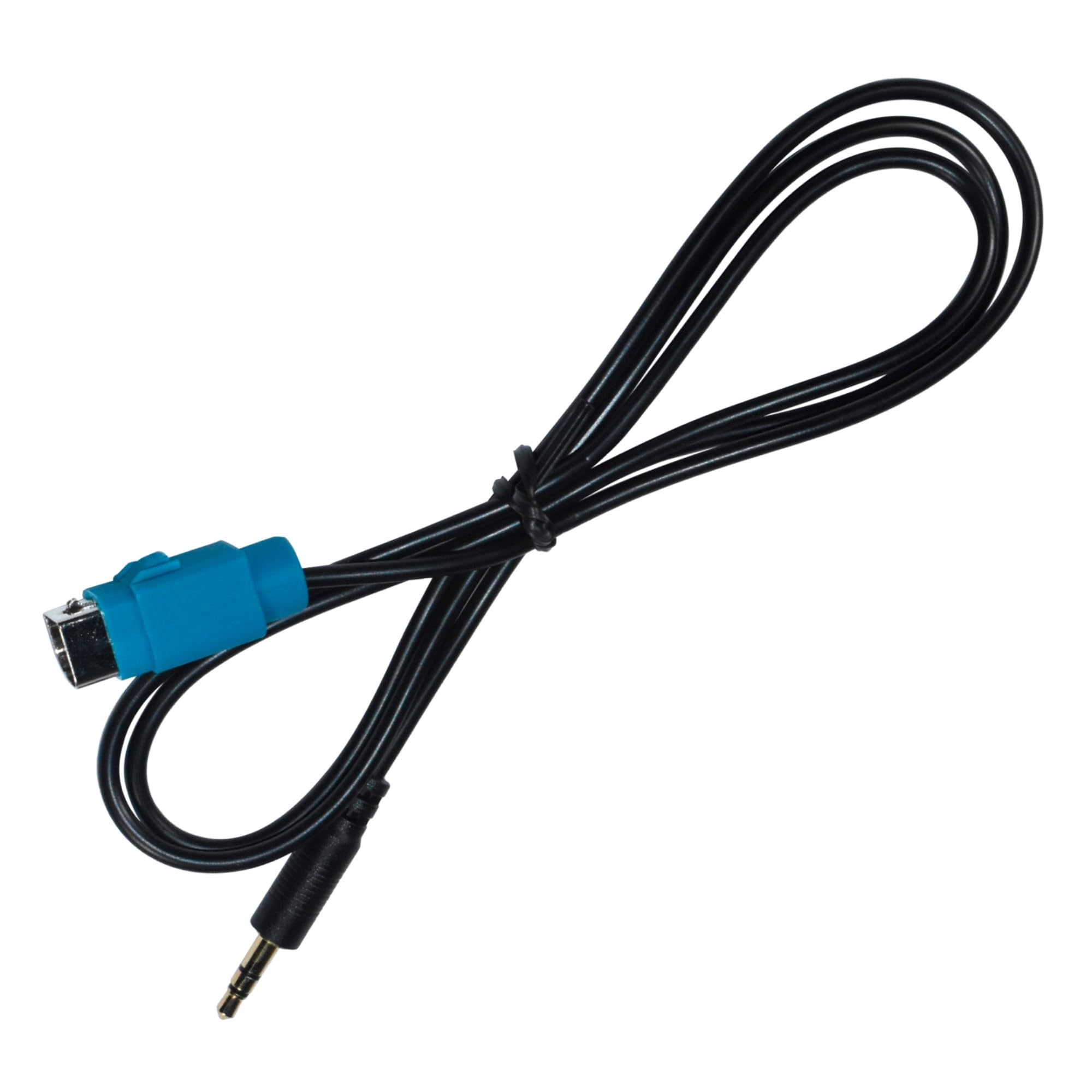 Alt View 1. HQRP - Alpine Full Speed to 3.5 mm AUX Adapter Cable for CDA-105Ri CDE-104BTi CDE-103BT - Black.