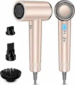 Mythsight - StyleVibe High-Speed Ionic Hair Dryer with 3 Attachments - Champagne Gold