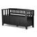Angle. Simpli Home - Acadian SOLID WOOD 48 inch Wide Transitional Entryway Storage Bench in Black - Black.