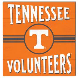 Jardine - Tennessee Volunteers 10'' x 10'' Retro Team Sign - Orange