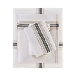 Gracie Mills - Kayce Flannel Sheet Set - Tan Plaid